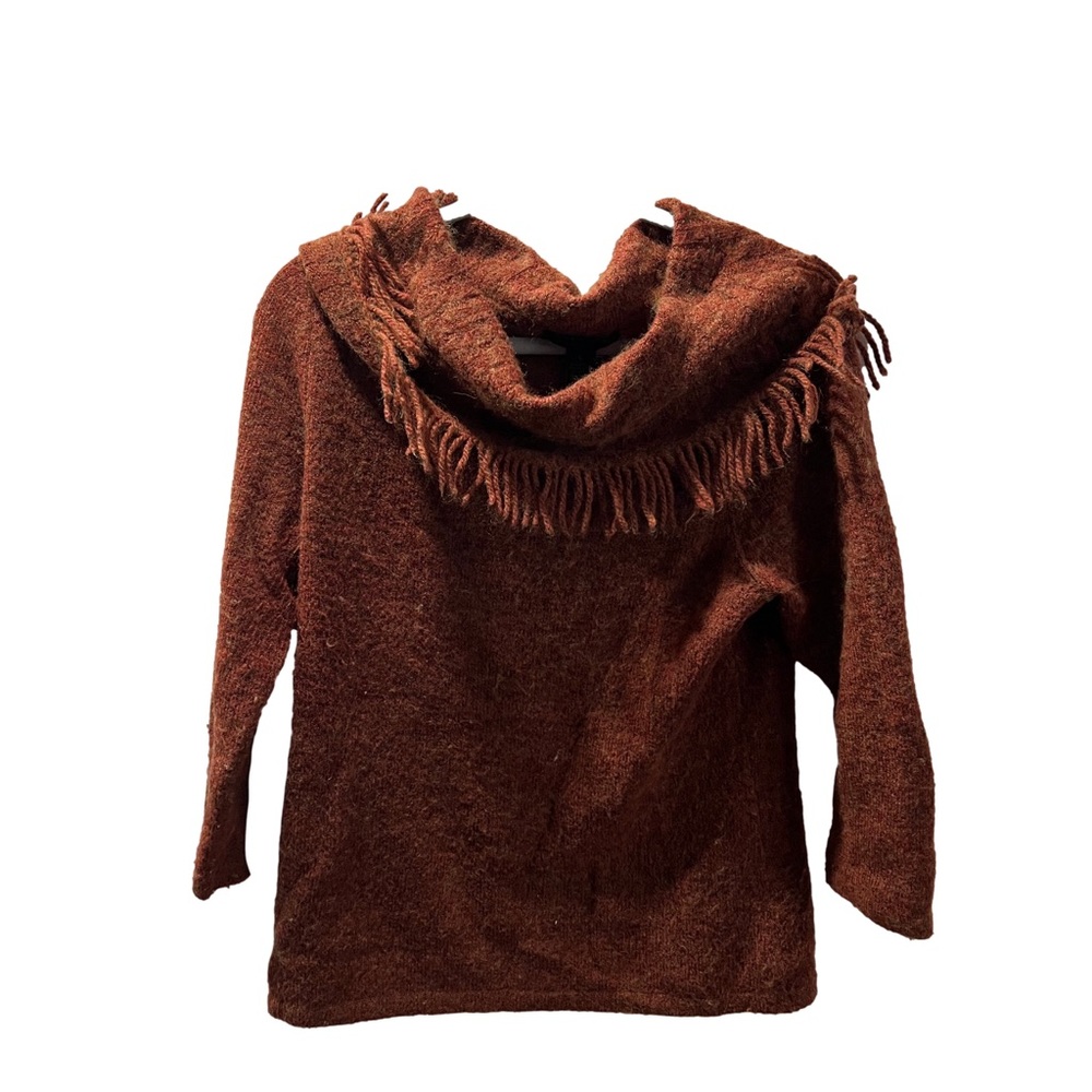 *Marisa Christina|Clay Colored Cowl neck Sweater|Size Large